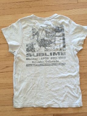FREE PEOPLE x TRUNK LTD Sublime 1995 Boulder Colorado Distressed Band Tee